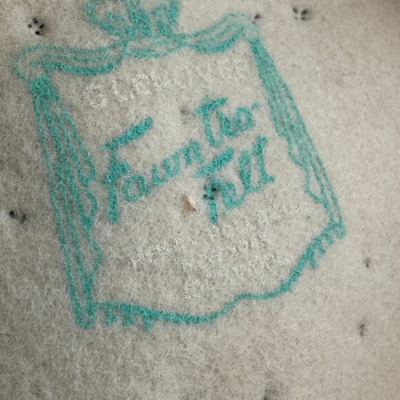 VTG 60's Janyth Roy Glenover Ivory Faum Tra Felt Pillbox Hat With Satin Bow - Picture 11 of 16